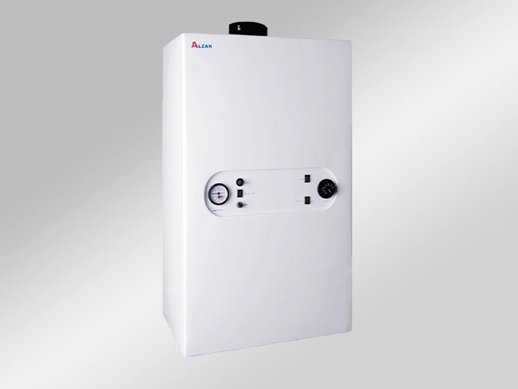 پکیج دیگ فولادی دیواری 24kw مخزن دار آنالوگ آلزان مدل SGM20F