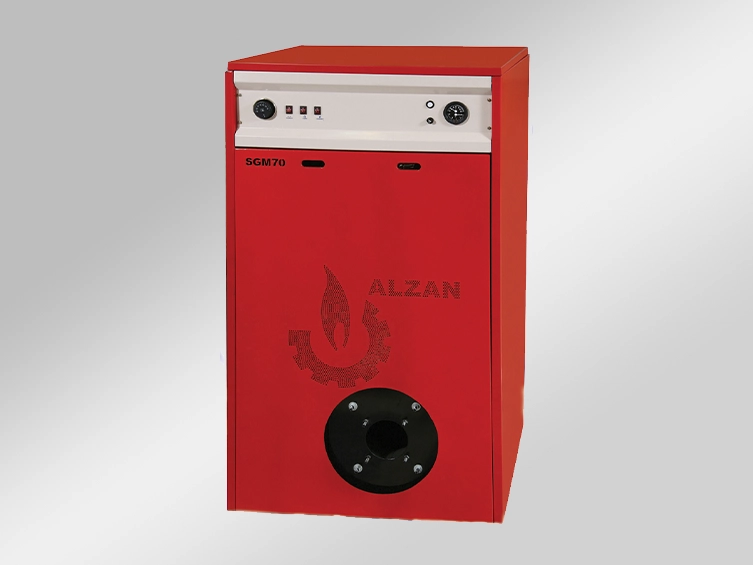 پکیج دیگ فولادی زمینی 100kw آلزان مدل SGM100